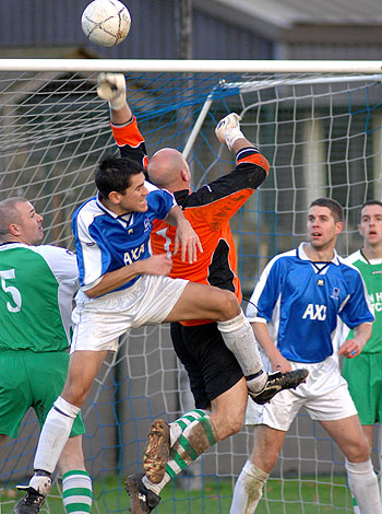 Goalmouth action. AXA Vs Pucklechurch