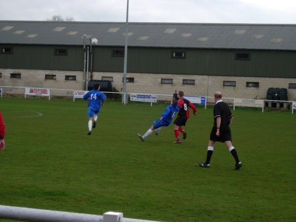 Action from Slimbridge V Kings Stanley