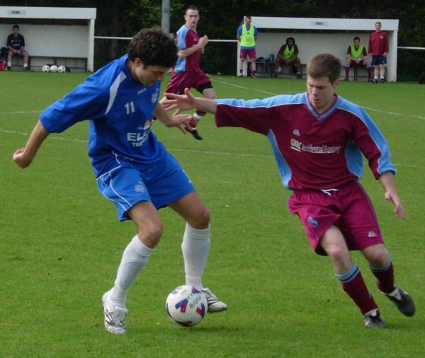 Action from Slimbridge V Tuffley Rovers