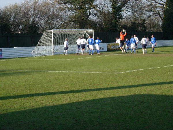 Amin Jones claims the ball for Yate