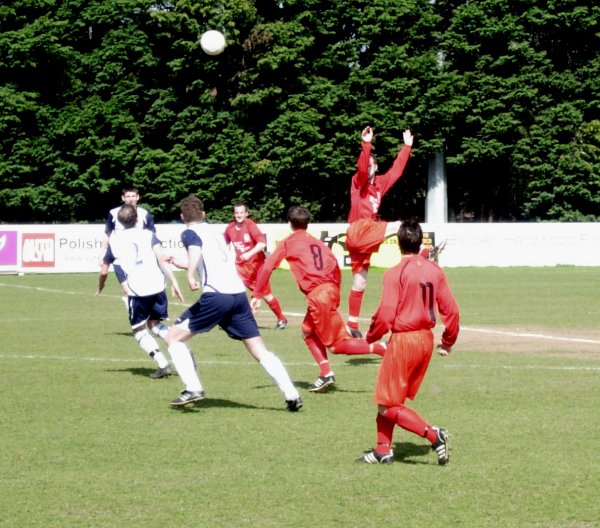 Action from Yate Town Reserves V Hanham Athletic