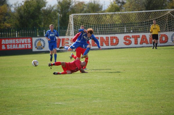 Action from Bishops Cleeve Reserves V Hanham Athletic