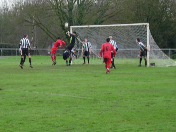 Action from Chipping Sodbury Town v Hanham Athletic