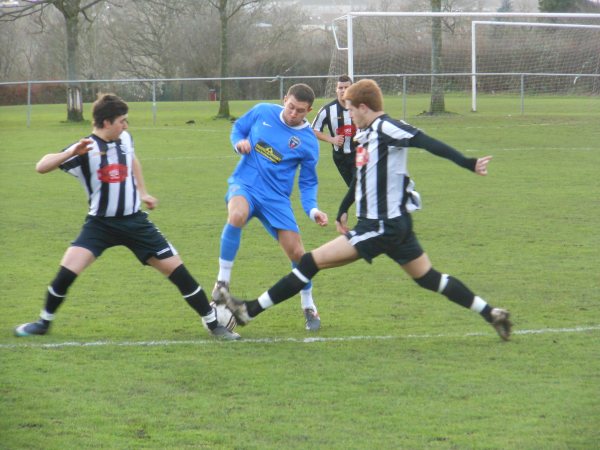 Action from Hanham Athletic V Bristol Academy