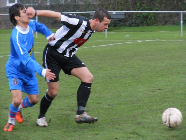 Action from Hanham Athletic V Bristol Academy