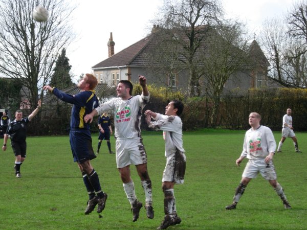 Action from Hanham Athletic V Thornbury Town