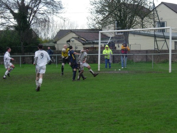 Action from Hanham Athletic V Thornbury Town