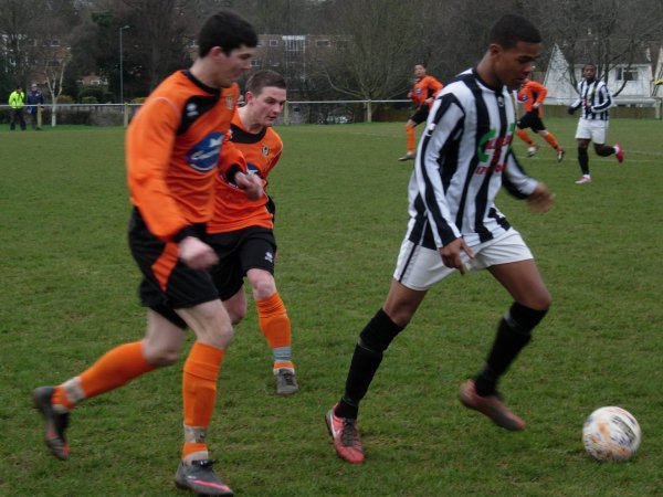 Action from Henbury v Hanham Athletic