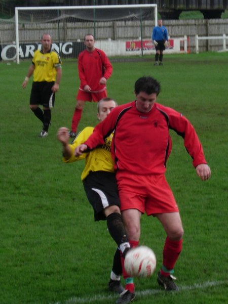 Action from Highridge United V DRG Stapleton