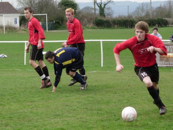 Action from Thornbury Town V Highridge United