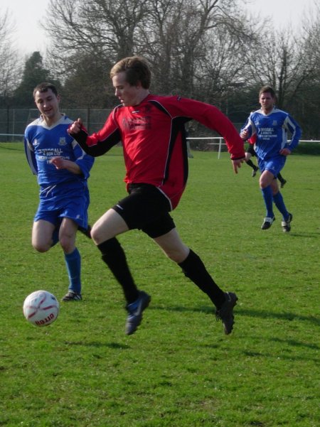 Action from Thornbury Town v Taverners