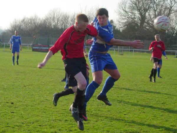 Action from Thornbury Town v Taverners